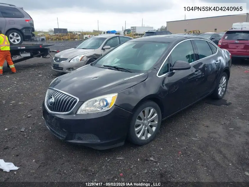 2013 Buick Verano VIN: 1G4PN5SK4D4240965 Lot: 12297417