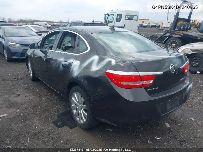 2013 Buick Verano VIN: 1G4PN5SK4D4240965 Lot: 12297417