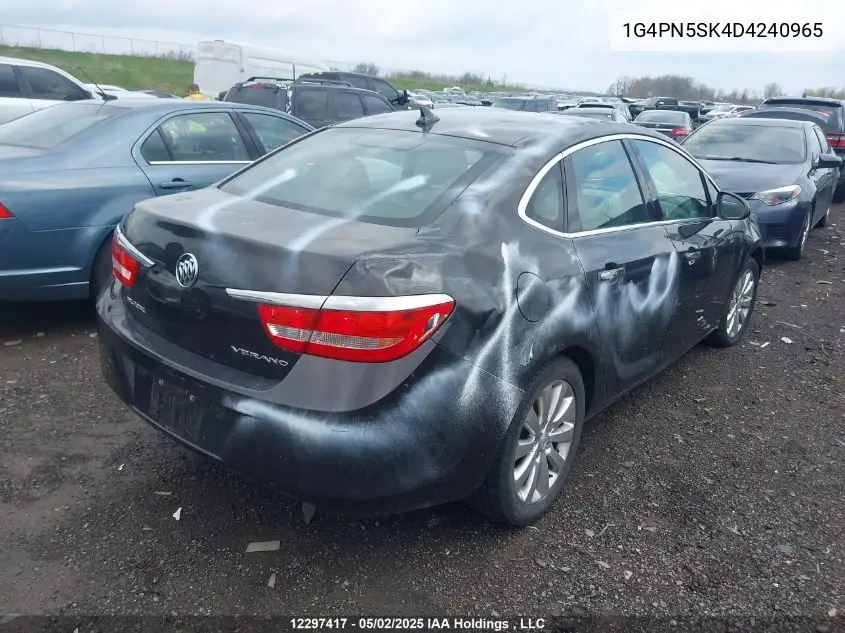 2013 Buick Verano VIN: 1G4PN5SK4D4240965 Lot: 12297417