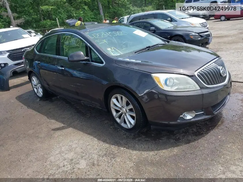 2013 Buick Verano VIN: 1G4PP5SK0D4249978 Lot: 42245221