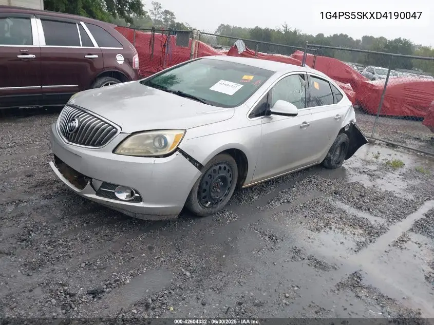 2013 Buick Verano Leather Group VIN: 1G4PS5SKXD4190047 Lot: 42604332