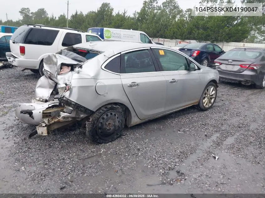 2013 Buick Verano Leather Group VIN: 1G4PS5SKXD4190047 Lot: 42604332