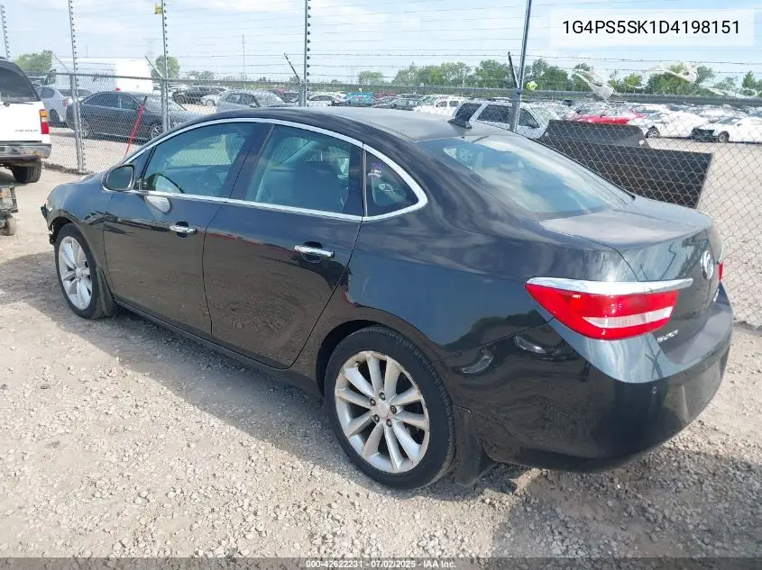2013 Buick Verano Leather Group VIN: 1G4PS5SK1D4198151 Lot: 42622231