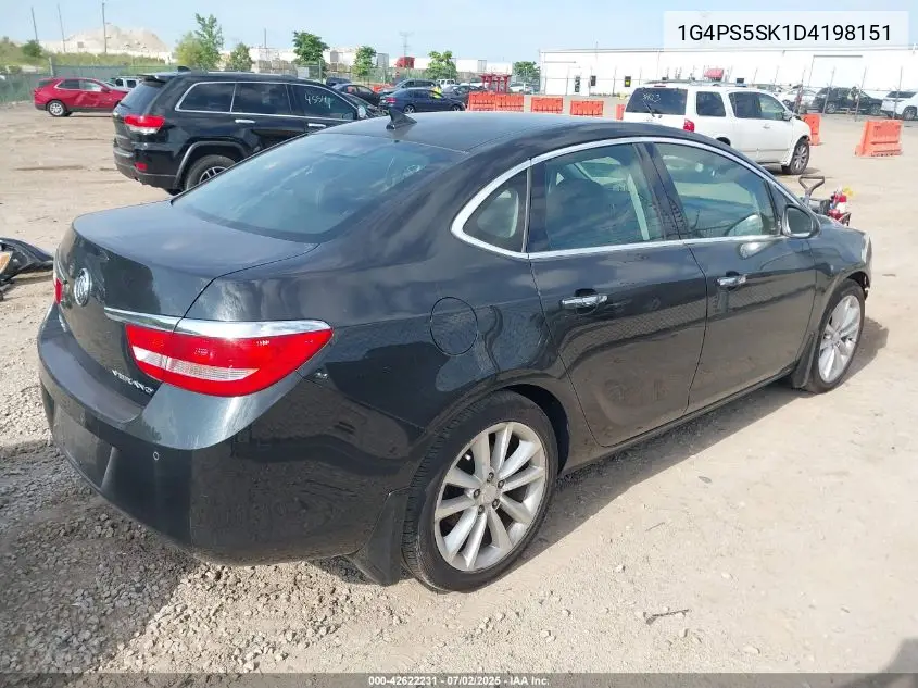 2013 Buick Verano Leather Group VIN: 1G4PS5SK1D4198151 Lot: 42622231
