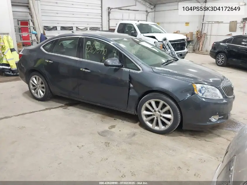 2013 Buick Verano Leather Group VIN: 1G4PS5SK3D4172649 Lot: 42628990