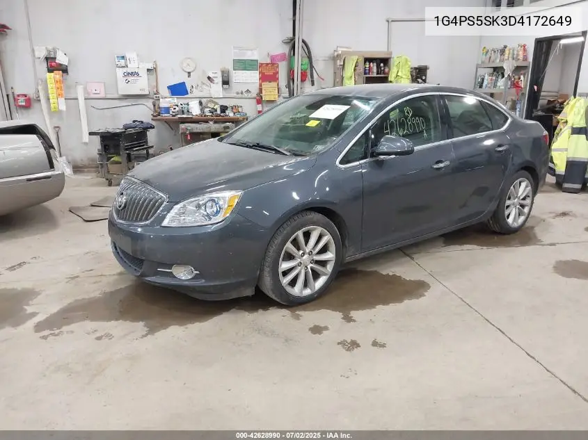2013 Buick Verano Leather Group VIN: 1G4PS5SK3D4172649 Lot: 42628990