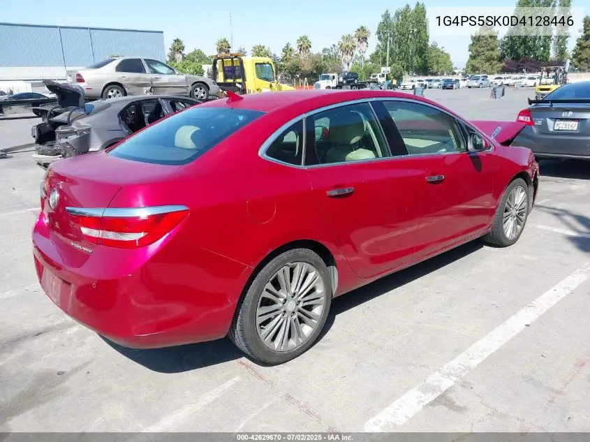 2013 Buick Verano Leather Group VIN: 1G4PS5SK0D4128446 Lot: 42629670