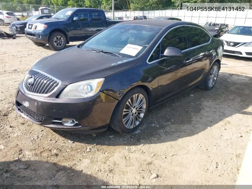 2014 Buick Verano Leather Group VIN: 1G4PS5SK8E4131452 Lot: 42654008