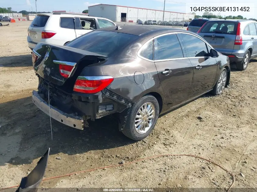 2014 Buick Verano Leather Group VIN: 1G4PS5SK8E4131452 Lot: 42654008