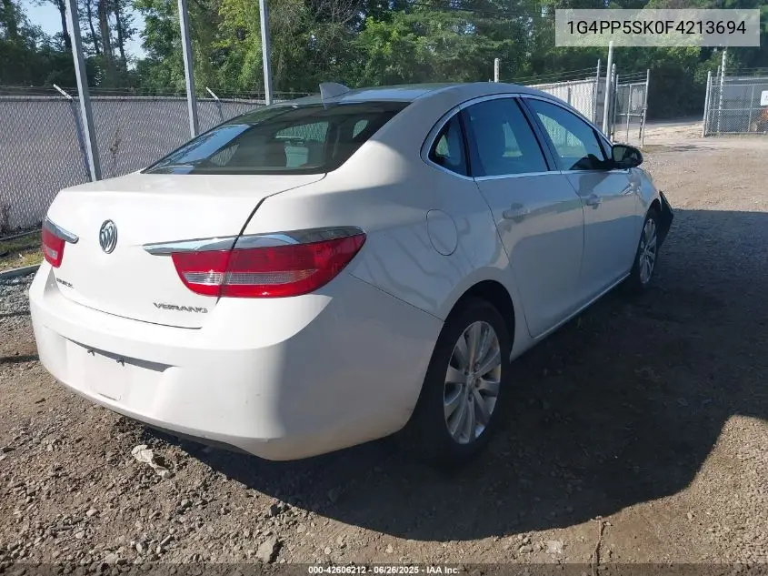 2015 Buick Verano VIN: 1G4PP5SK0F4213694 Lot: 42606212