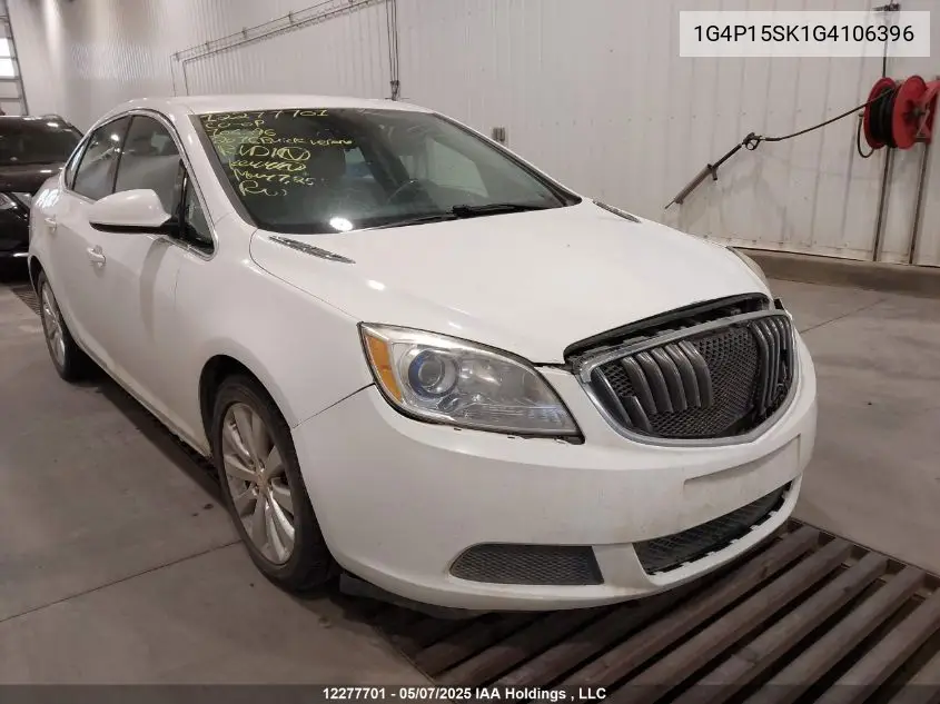 2016 Buick Verano VIN: 1G4P15SK1G4106396 Lot: 12277701