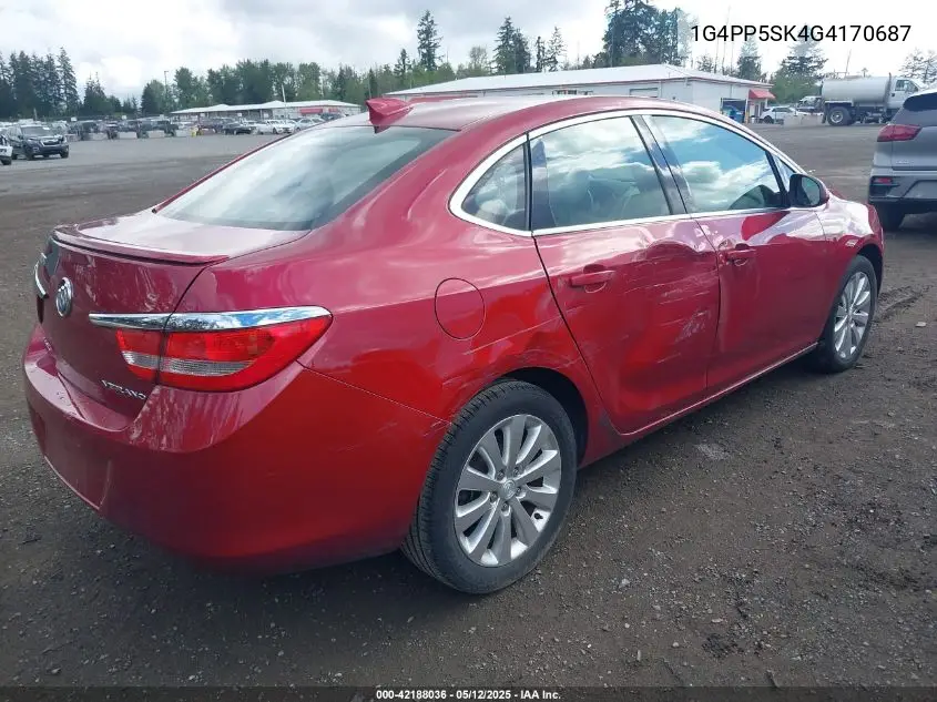 2016 Buick Verano VIN: 1G4PP5SK4G4170687 Lot: 42188036