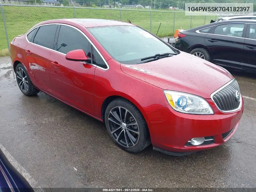 2016 Buick Verano Sport Touring Group VIN: 1G4PW5SK7G4182397 Lot: 42217551
