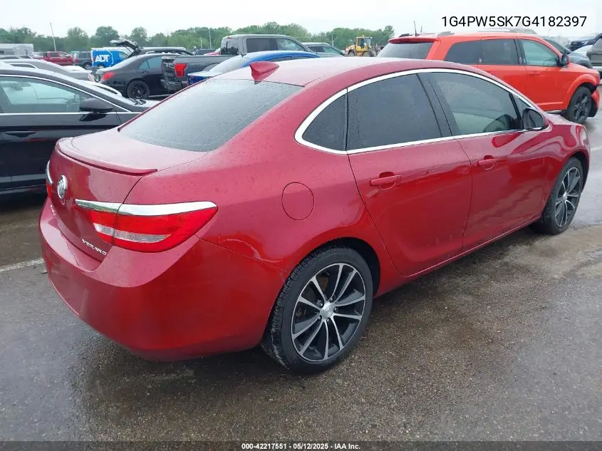 2016 Buick Verano Sport Touring Group VIN: 1G4PW5SK7G4182397 Lot: 42217551