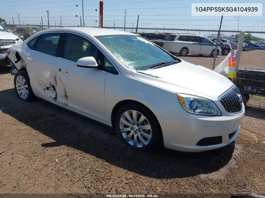 2016 Buick Verano VIN: 1G4PP5SK5G4104939 Lot: 42238768