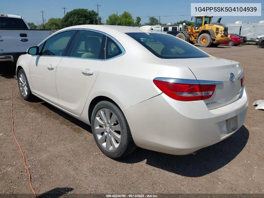 2016 Buick Verano VIN: 1G4PP5SK5G4104939 Lot: 42238768