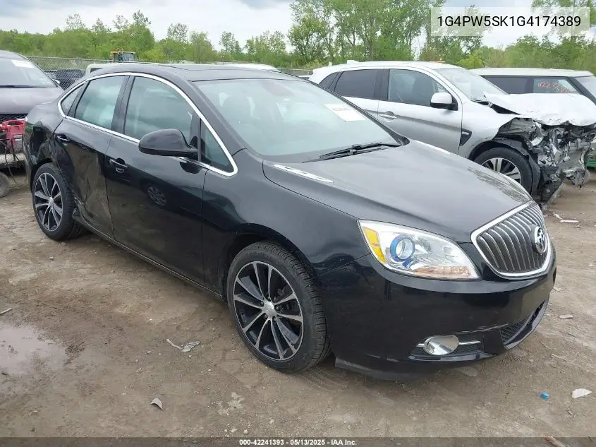 2016 Buick Verano Sport Touring Group VIN: 1G4PW5SK1G4174389 Lot: 42241393