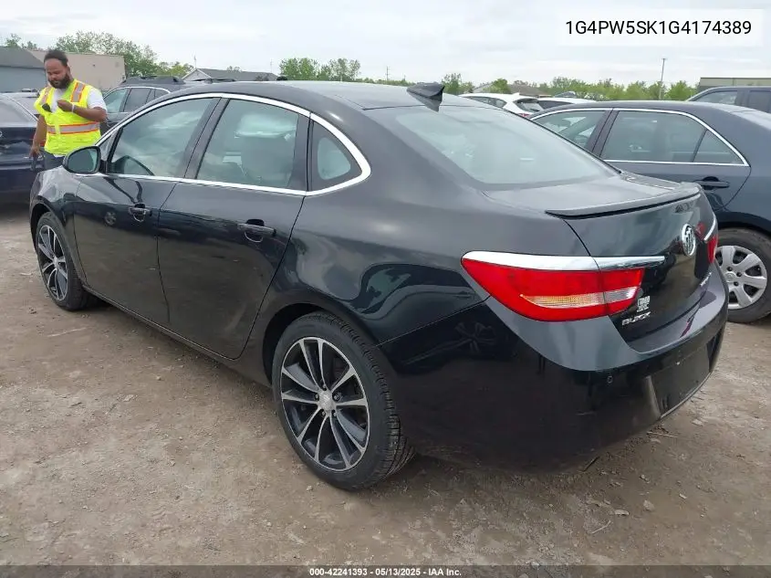 2016 Buick Verano Sport Touring Group VIN: 1G4PW5SK1G4174389 Lot: 42241393