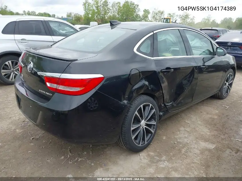 2016 Buick Verano Sport Touring Group VIN: 1G4PW5SK1G4174389 Lot: 42241393