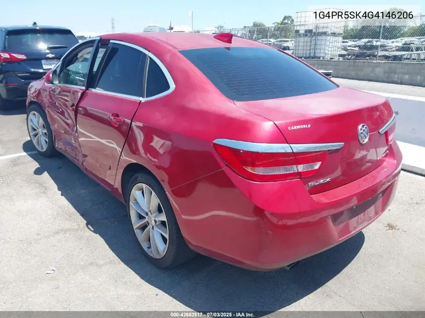 2016 Buick Verano Convenience VIN: 1G4PR5SK4G4146206 Lot: 42662517