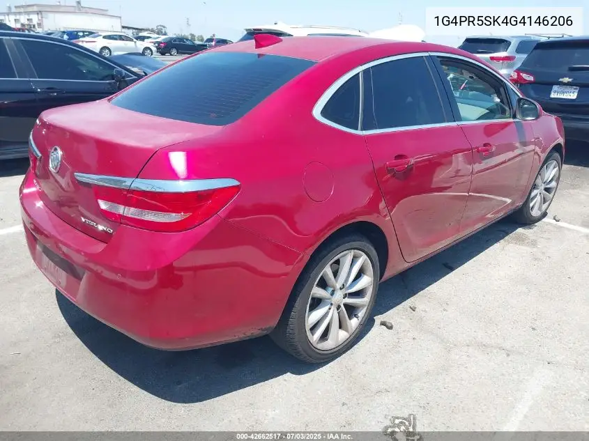 2016 Buick Verano Convenience VIN: 1G4PR5SK4G4146206 Lot: 42662517