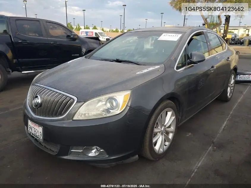 2016 Buick Verano Leather Group VIN: 1G4PS5SK8G4123662 Lot: 42761123