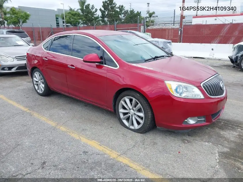 2017 Buick Verano Leather Group VIN: 1G4PS5SK2H4109340 Lot: 42245315