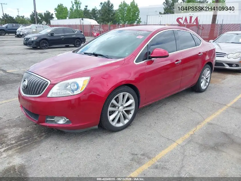 2017 Buick Verano Leather Group VIN: 1G4PS5SK2H4109340 Lot: 42245315