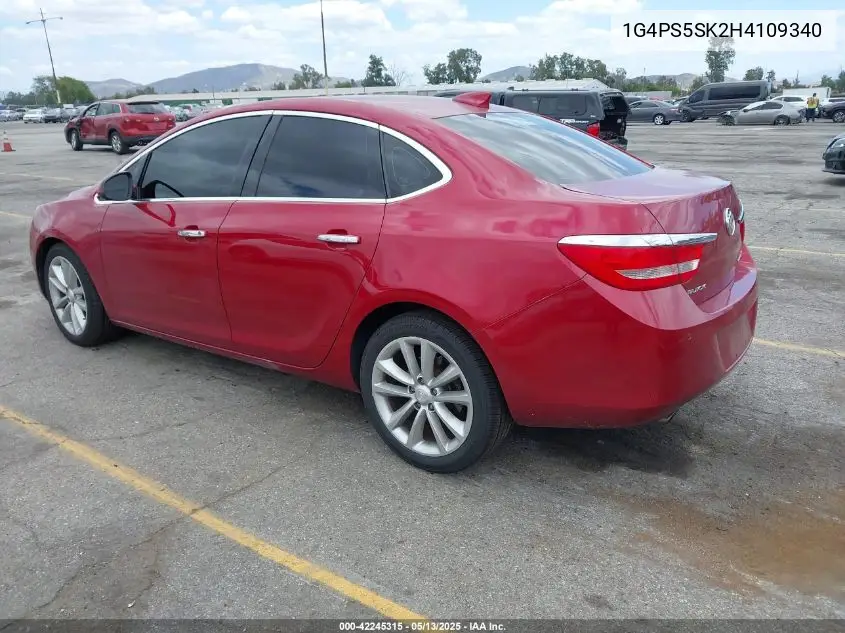 2017 Buick Verano Leather Group VIN: 1G4PS5SK2H4109340 Lot: 42245315