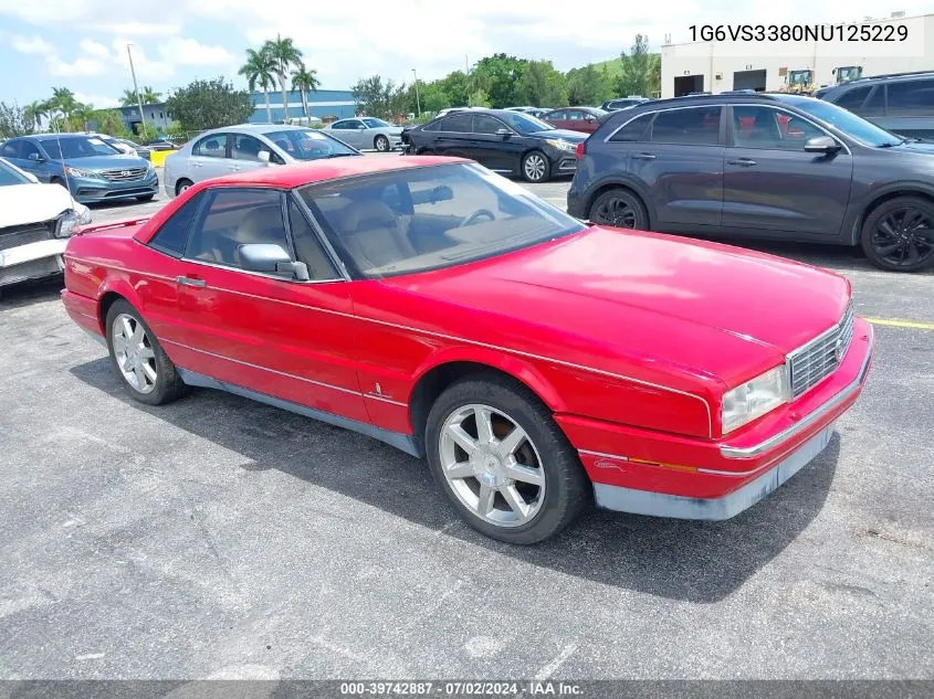1992 Cadillac Allante VIN: 1G6VS3380NU125229 Lot: 39742887