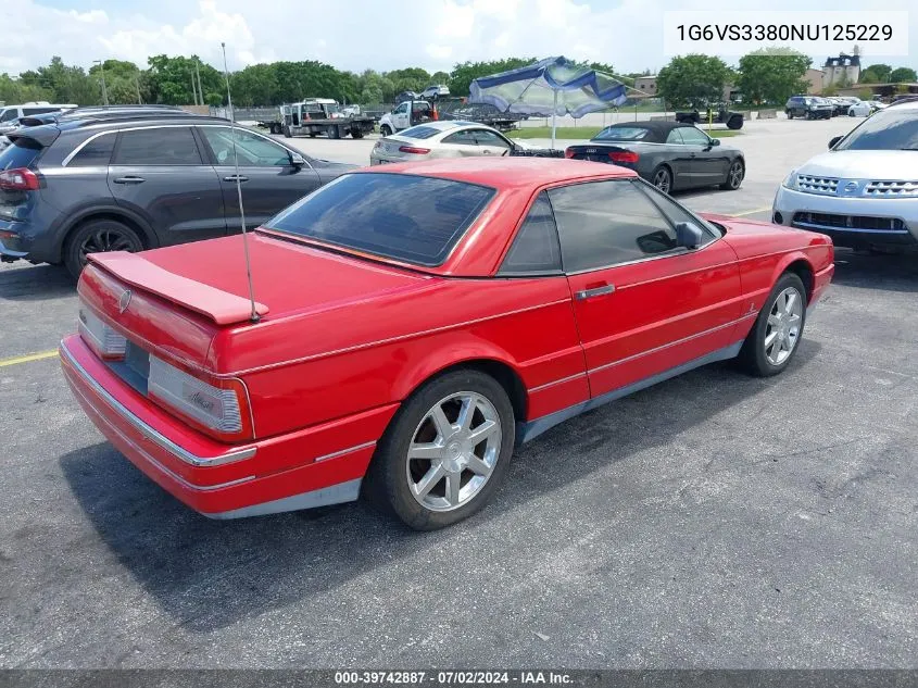 1992 Cadillac Allante VIN: 1G6VS3380NU125229 Lot: 39742887
