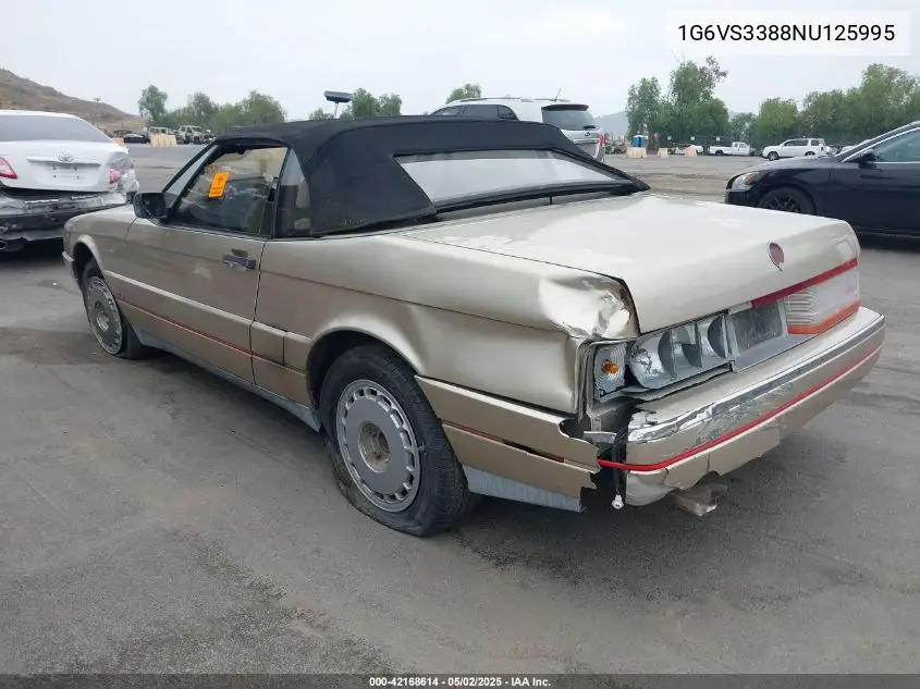 1992 Cadillac Allante VIN: 1G6VS3388NU125995 Lot: 42168614