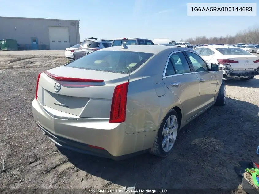 2013 Cadillac Ats VIN: 1G6AA5RA0D0144683 Lot: 12265843