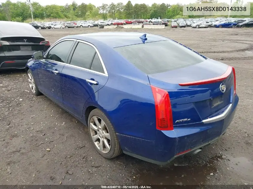 1g6ah5sx8d0143338 1G6AH5SX8D0143338 2013 Cadillac Ats Luxury