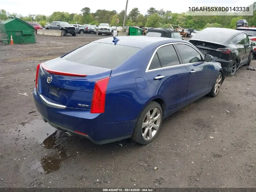 1g6ah5sx8d0143338 1G6AH5SX8D0143338 2013 Cadillac Ats Luxury