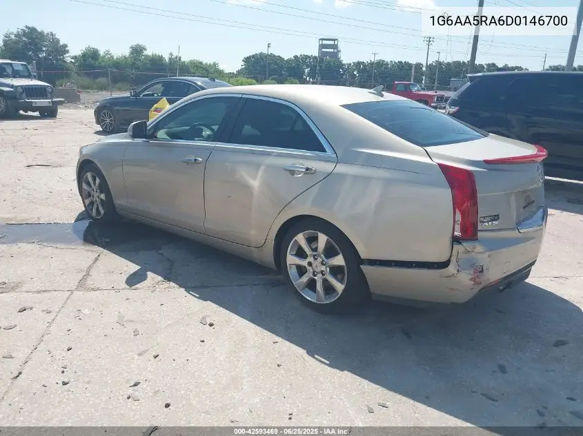2013 Cadillac Ats Standard VIN: 1G6AA5RA6D0146700 Lot: 42593469