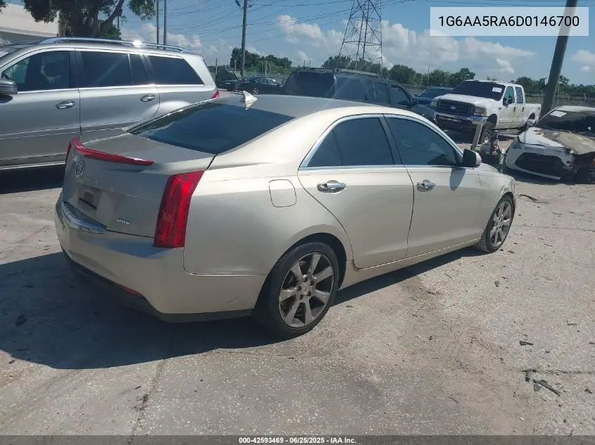 2013 Cadillac Ats Standard VIN: 1G6AA5RA6D0146700 Lot: 42593469