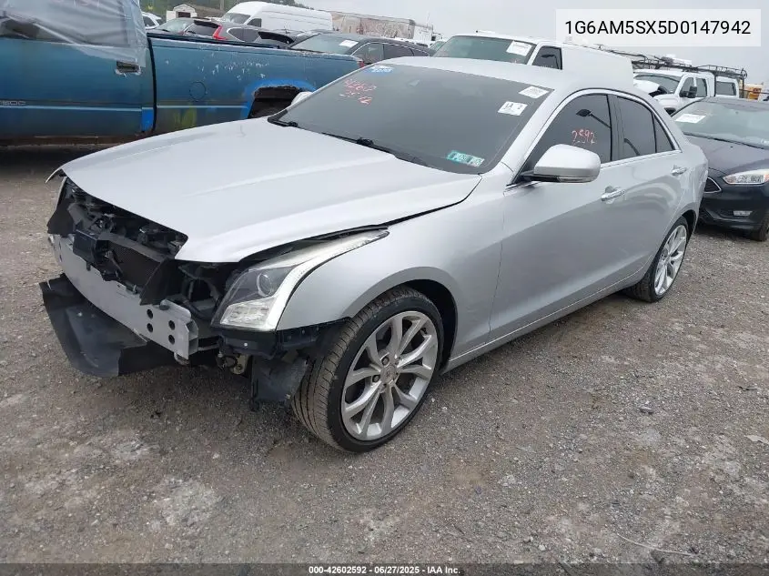 2013 Cadillac Ats Premium VIN: 1G6AM5SX5D0147942 Lot: 42602592