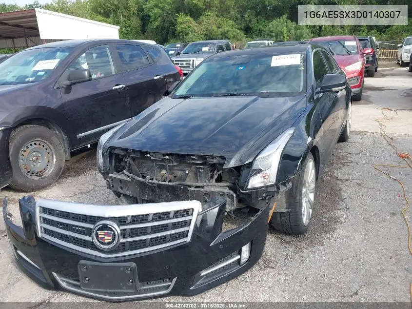 2013 Cadillac Ats Premium VIN: 1G6AE5SX3D0140307 Lot: 42743702