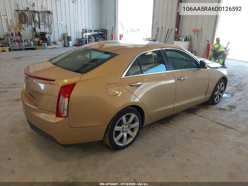 2013 Cadillac Ats Standard VIN: 1G6AA5RA6D0126592 Lot: 42764407