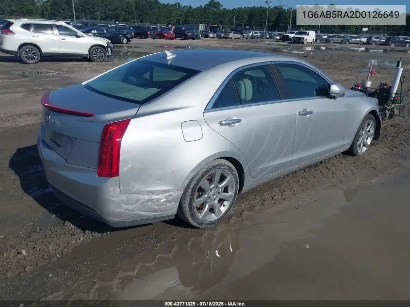 2013 Cadillac Ats Luxury VIN: 1G6AB5RA2D0126649 Lot: 42771829