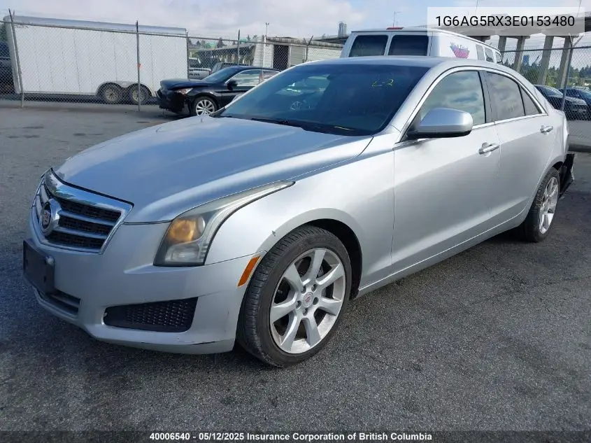 2014 Cadillac Ats VIN: 1G6AG5RX3E0153480 Lot: 40006540
