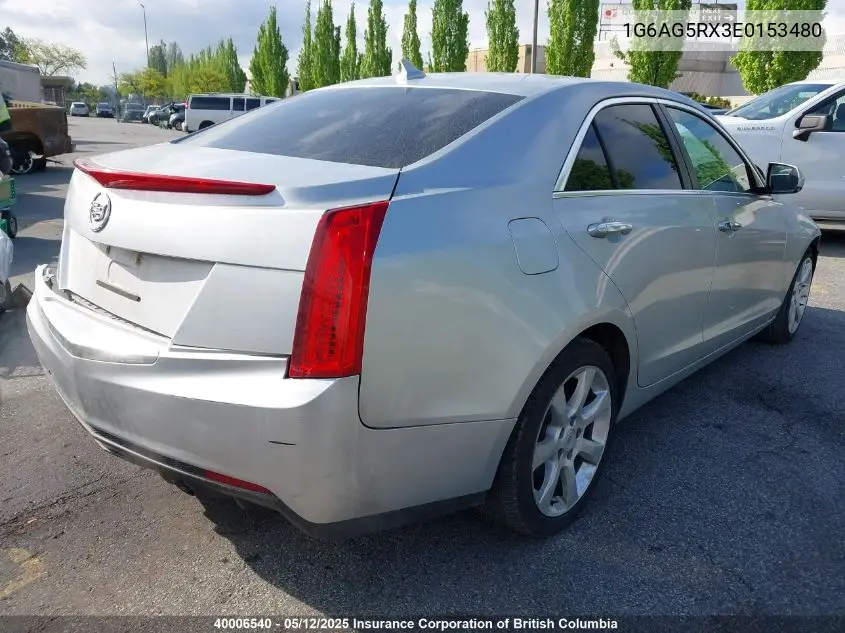2014 Cadillac Ats VIN: 1G6AG5RX3E0153480 Lot: 40006540