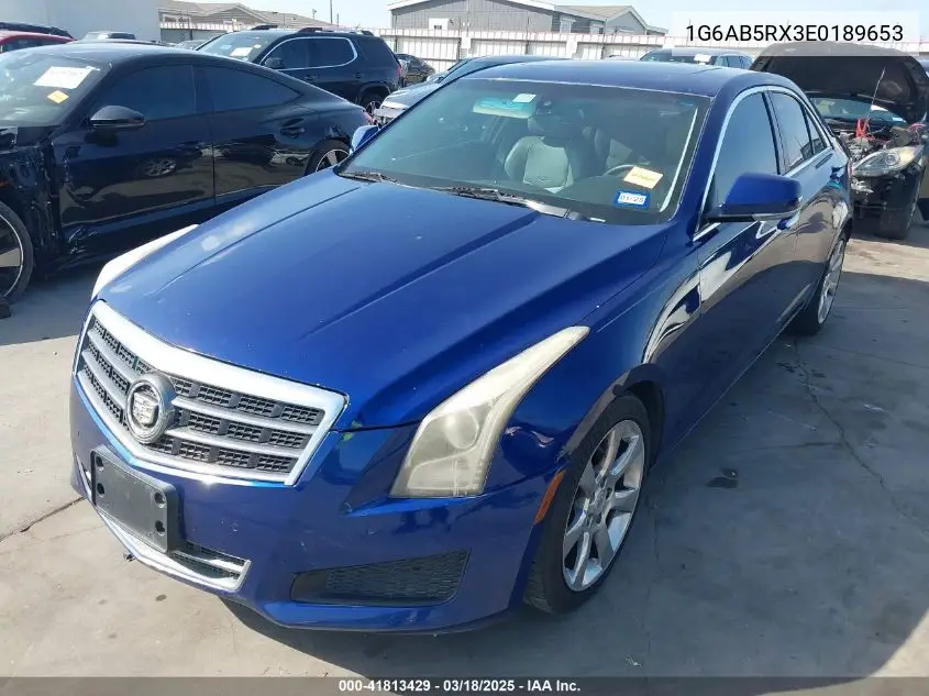 2014 Cadillac Ats Luxury VIN: 1G6AB5RX3E0189653 Lot: 41813429