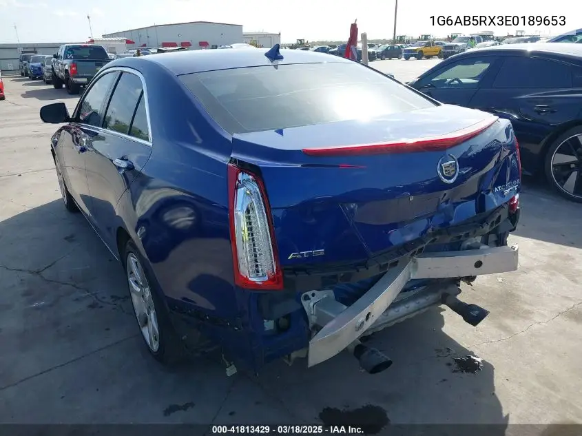 2014 Cadillac Ats Luxury VIN: 1G6AB5RX3E0189653 Lot: 41813429
