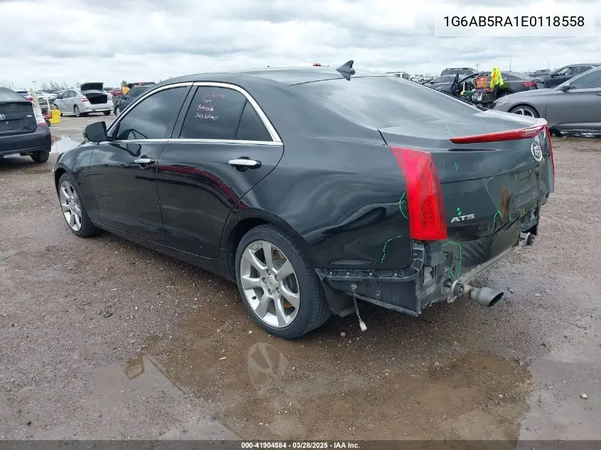 2014 Cadillac Ats Luxury VIN: 1G6AB5RA1E0118558 Lot: 41904584