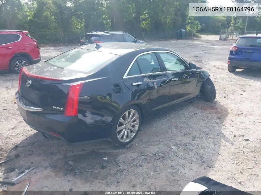 2014 Cadillac Ats Luxury VIN: 1G6AH5RX1E0164796 Lot: 42211010