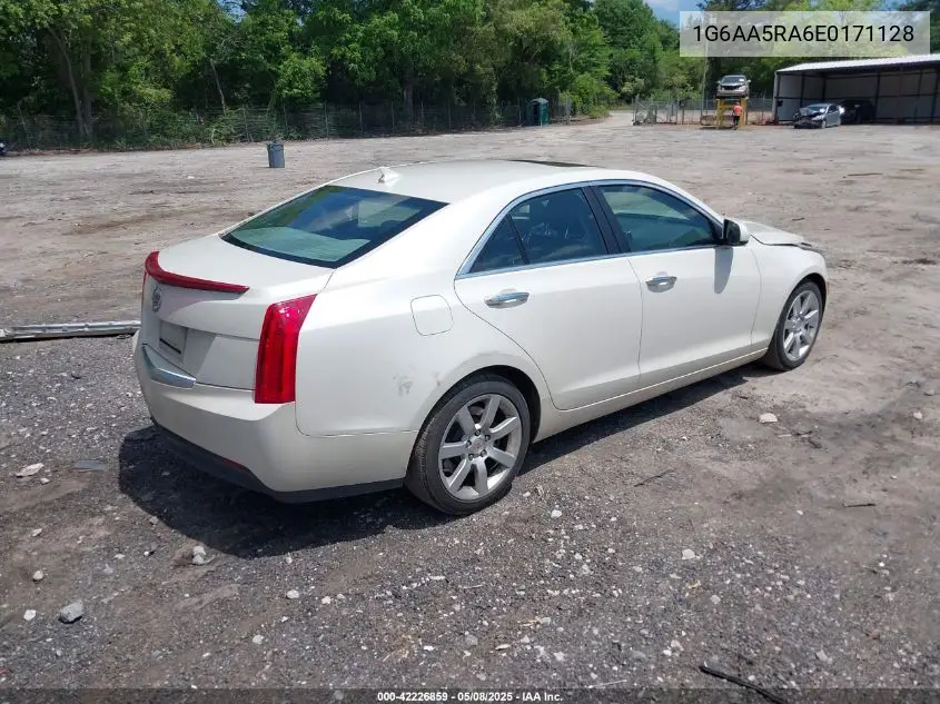 2014 Cadillac Ats Standard VIN: 1G6AA5RA6E0171128 Lot: 42226859
