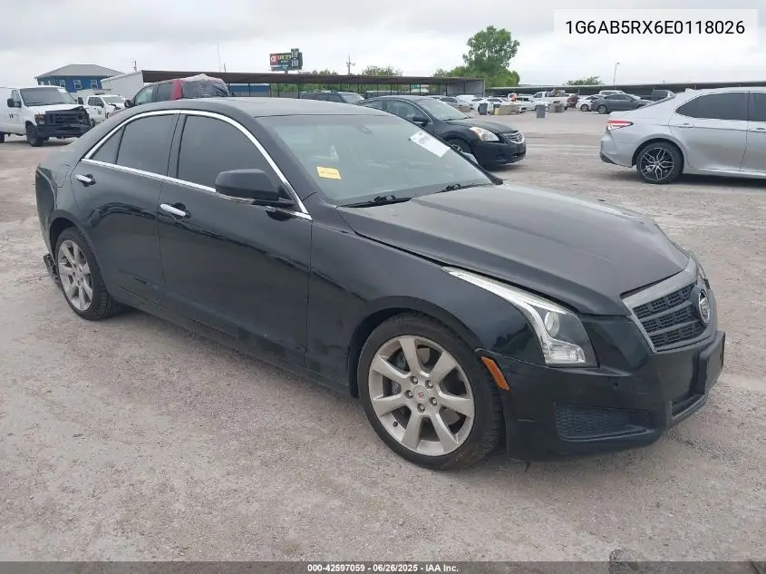 2014 Cadillac Ats Luxury VIN: 1G6AB5RX6E0118026 Lot: 42597059