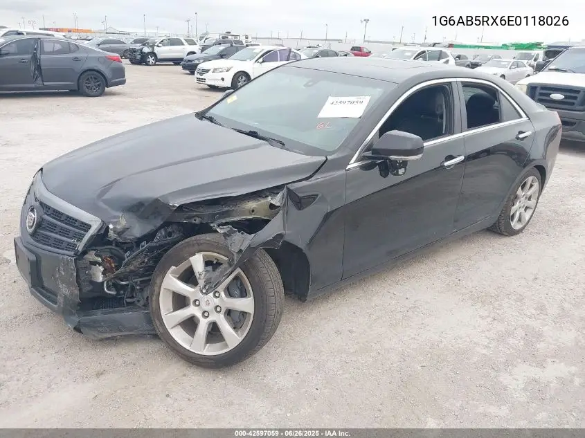 2014 Cadillac Ats Luxury VIN: 1G6AB5RX6E0118026 Lot: 42597059